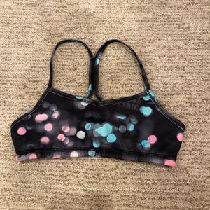girls black  spotted ivivva sport bra